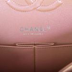 Chanel Medium Classic Double Flap Bag Pink Iridescent Lambskin Silver Hardware - Image 8
