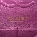 Chanel Medium Classic Double Flap Bag Purple Iridescent Lambskin Light Gold Hardware - Image 8