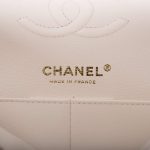 Chanel White Quilted Caviar Small Classic Double Flap Bag Light Gold Hardware - Image 8