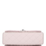 Chanel Small Classic Double Flap Bag Light Purple Lambskin Silver Hardware - Image 6