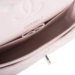 Chanel Small Classic Double Flap Bag Light Purple Lambskin Silver Hardware - Image 7