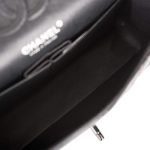 Chanel Small Classic Double Flap Shiny SO Black Crumpled Calfskin Black Hardware - Image 9