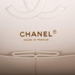 Chanel Small Classic Double Flap White Caviar Light Gold Hardware - Image 7