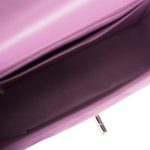 Chanel Purple Quilted Lambskin Rectangular Mini Classic Flap Bag Silver Hardware - Image 9