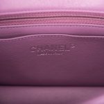 Chanel Purple Quilted Lambskin Rectangular Mini Classic Flap Bag Silver Hardware - Image 8