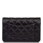 Chanel SO Black Classic Quilted Lambskin Wallet On Chain (WOC) Black Hardware - Image 3