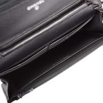 Chanel SO Black Classic Quilted Lambskin Wallet On Chain (WOC) Black Hardware - Image 8