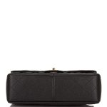 Chanel Jumbo Classic Double Flap Bag Black Caviar Gold Hardware - Image 5