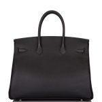 Hermes Birkin 35 Black Epsom Palladium Hardware - Image 3