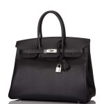 Hermes Birkin 35 Black Epsom Palladium Hardware - Image 4