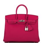 Hermes Birkin 25 Rose Mexico Togo Palladium Hardware