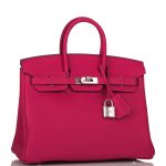 Hermes Birkin 25 Rose Mexico Togo Palladium Hardware - Image 5