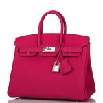 Hermes Birkin 25 Rose Mexico Togo Palladium Hardware - Image 8