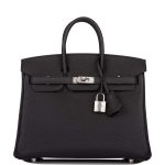 Hermes Black Togo Birkin 25cm Palladium Hardware