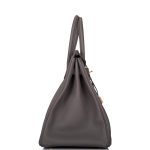 Hermes Birkin 35 Etain Togo Gold Hardware - Image 3