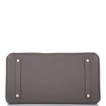 Hermes Birkin 35 Etain Togo Gold Hardware - Image 6