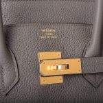 Hermes Birkin 35 Etain Togo Gold Hardware - Image 7