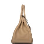 Hermes Birkin 35 Trench Clemence Palladium Hardware - Image 3