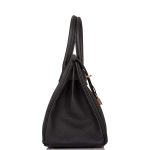 Hermes Black Togo Birkin 30cm Rose Gold Hardware - Image 2