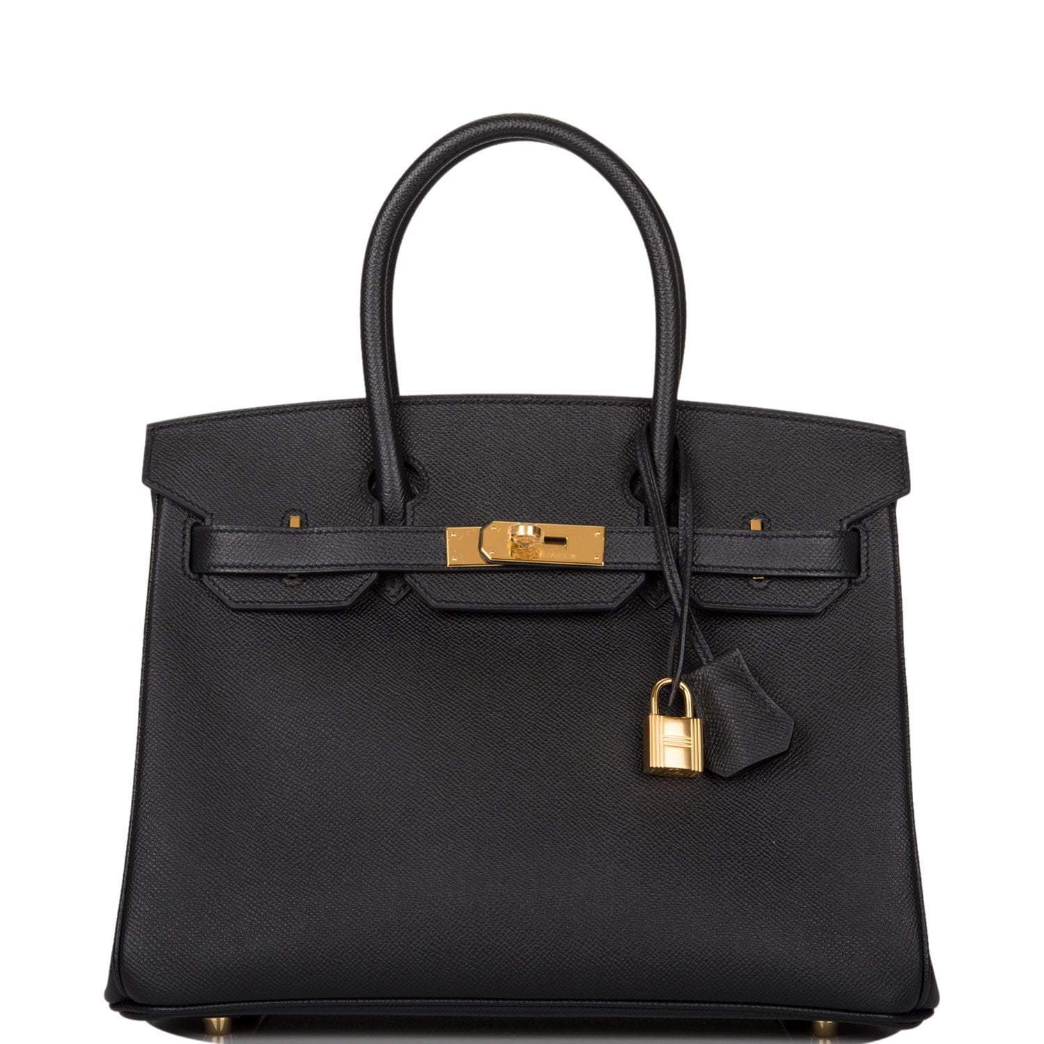 H-B-042121-5-1-1 Hermes Birkin 30 Black Epsom Gold Hardware - Image 1