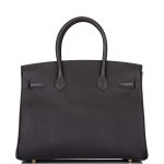 Hermes Birkin 30 Black Epsom Gold Hardware - Image 6