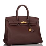 Hermes Birkin 35 Havane Clemence Gold Hardware - Image 2