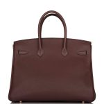 Hermes Birkin 35 Havane Clemence Gold Hardware - Image 4