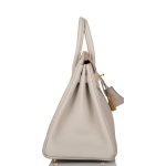 Hermes Birkin 25 Gris Perle Togo Gold Hardware - Image 2