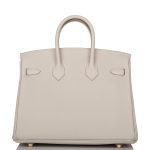 Hermes Birkin 25 Gris Perle Togo Gold Hardware - Image 3