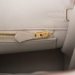 Hermes Birkin 25 Gris Perle Togo Gold Hardware - Image 5