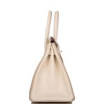 Hermes Birkin 30cm Bi-Color Trench and Craie Epsom Gold Hardware - Image 3