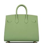Hermes Birkin Sellier 25 Vert Criquet Epsom Gold Hardware - Image 3