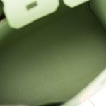 Hermes Birkin Sellier 25 Vert Criquet Epsom Gold Hardware - Image 6