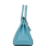 Hermes Birkin 30 Bleu Atoll Epsom Gold Hardware - Image 8