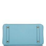 Hermes Birkin 30 Bleu Atoll Epsom Gold Hardware - Image 3