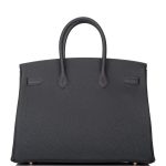 Hermes Birkin 35 Black Togo Rose Gold Hardware - Image 4