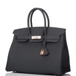 Hermes Birkin 35 Black Togo Rose Gold Hardware - Image 5