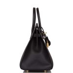Hermes Black Veau Madame Sellier Birkin 25cm Gold Hardware - Image 3