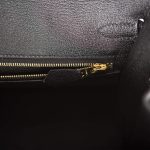Hermes Black Veau Madame Sellier Birkin 25cm Gold Hardware - Image 5