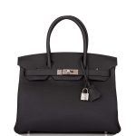 Hermes Black Togo Birkin 30cm Palladium Hardware