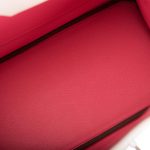 Hermes Birkin 30cm Bi-Color Craie and Rose Lipstick Clemence  Palladium Hardware - Image 8