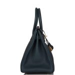 Hermes Birkin 30 Vert Cypress Clemence Gold Hardware - Image 8