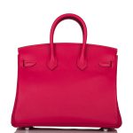Hermes Birkin 25 Framboise Swift Palladium Hardware - Image 7