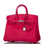 Hermes Birkin 25 Framboise Swift Palladium Hardware - Image 2