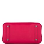 Hermes Birkin 25 Framboise Swift Palladium Hardware - Image 8