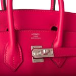Hermes Birkin 25 Framboise Swift Palladium Hardware - Image 4