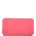 Hermes Birkin 30cm Bi-Color Craie and Rose Azalee Epsom Brushed Gold Hardware - Image 5