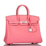 Hermes Birkin 25 Rose D'Ete Swift Palladium Hardware - Image 4