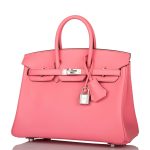 Hermes Birkin 25 Rose D'Ete Swift Palladium Hardware - Image 3