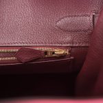Hermes Birkin 30cm Bi-Color Rose Azalee and Bordeaux Epsom Gold Hardware - Image 8